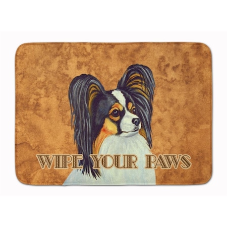 Carolines Treasures Papillon Wipe your Paws Machine Washable Memory Foam Mat LH9461RUG